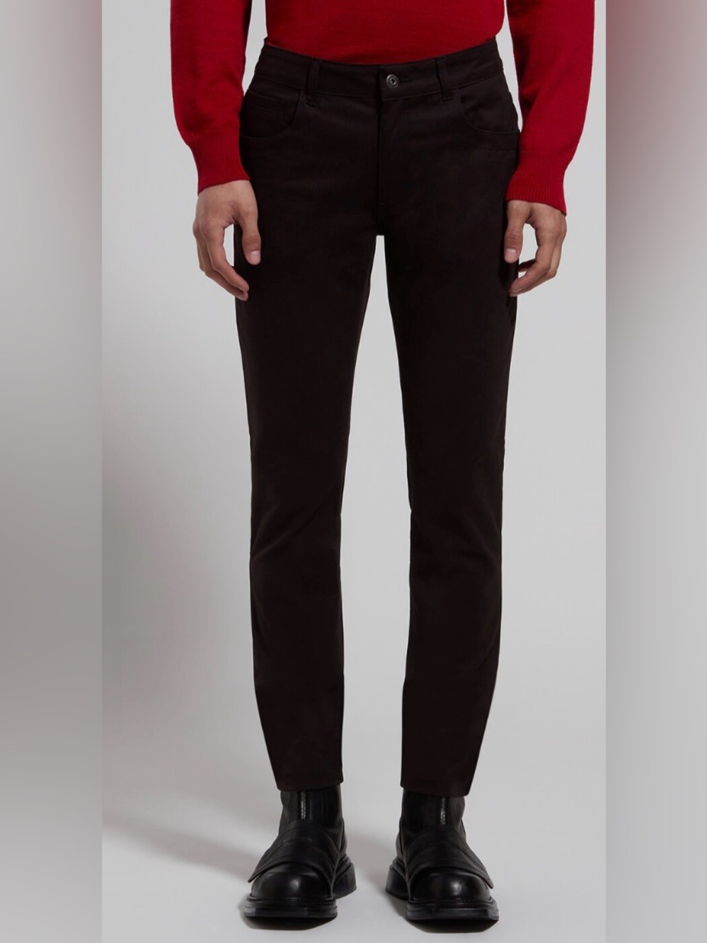 Bikkembergs Men's Black Dress Pants - Classic Straight Fit